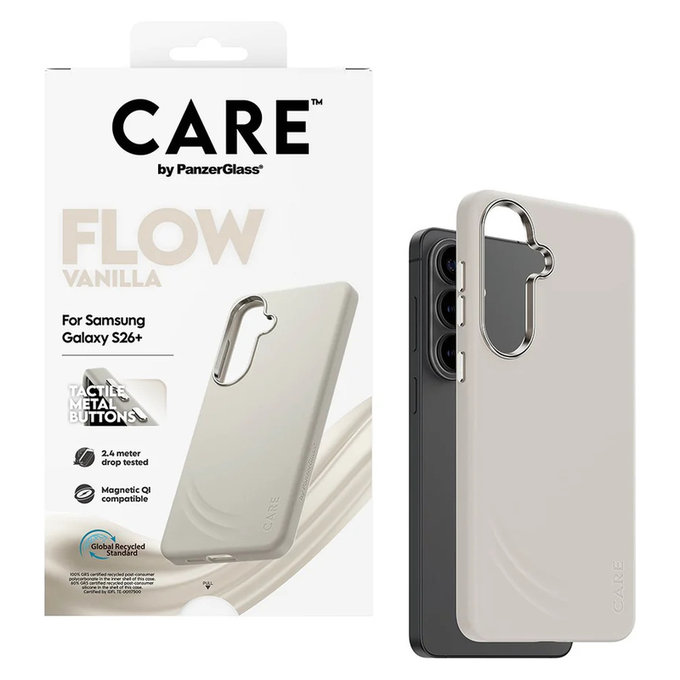 Ovitek FLOW s QI za Samsung Galaxy S26+, Vanilla, PanzerGlass