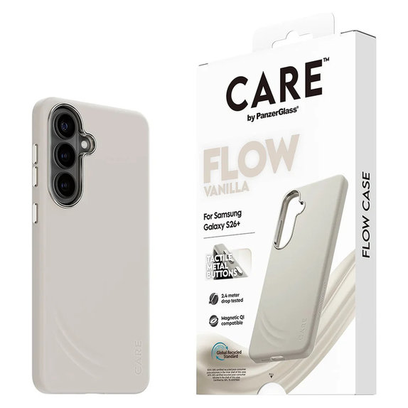 Ovitek FLOW s QI za Samsung Galaxy S26+, Vanilla, PanzerGlass