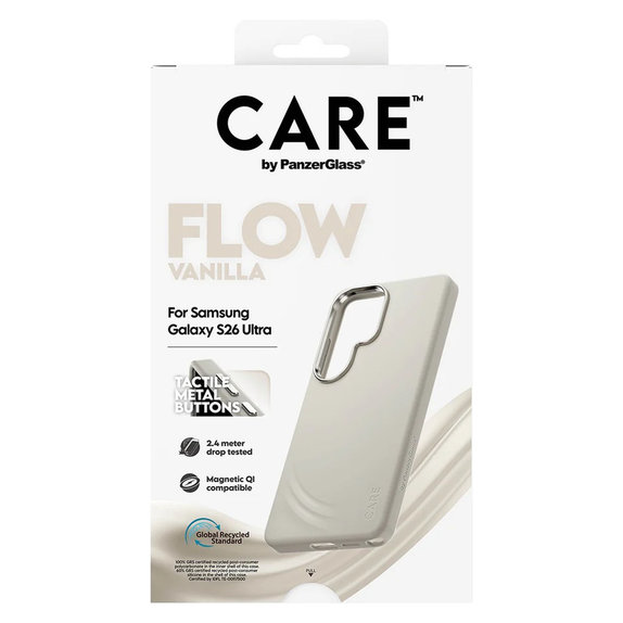 Ovitek FLOW s QI za Samsung Galaxy S26 Ultra, Vanilla, PanzerGlass