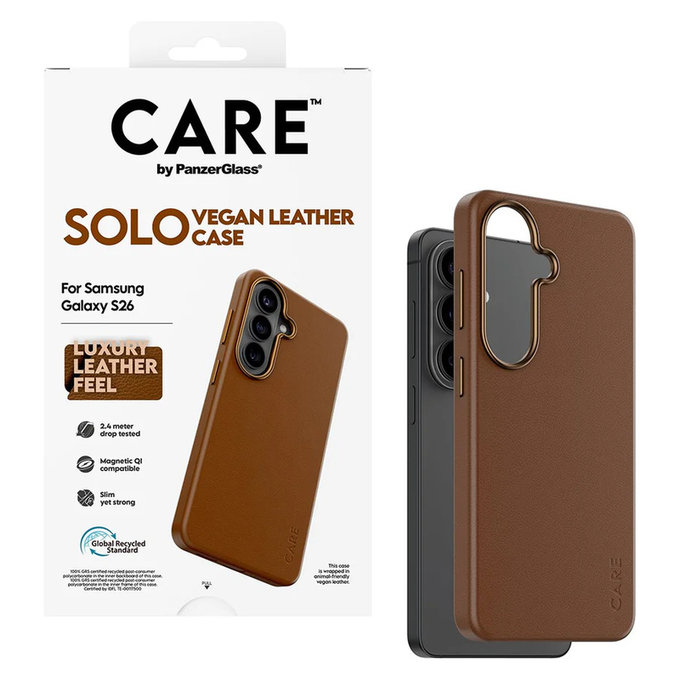 Ovitek Solo za Samsung Galaxy S26, Hnedé, PanzerGlass