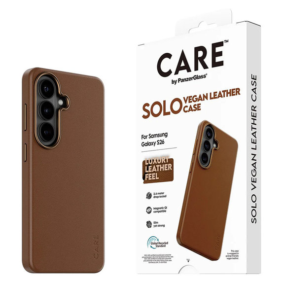 Ovitek Solo za Samsung Galaxy S26, Hnedé, PanzerGlass