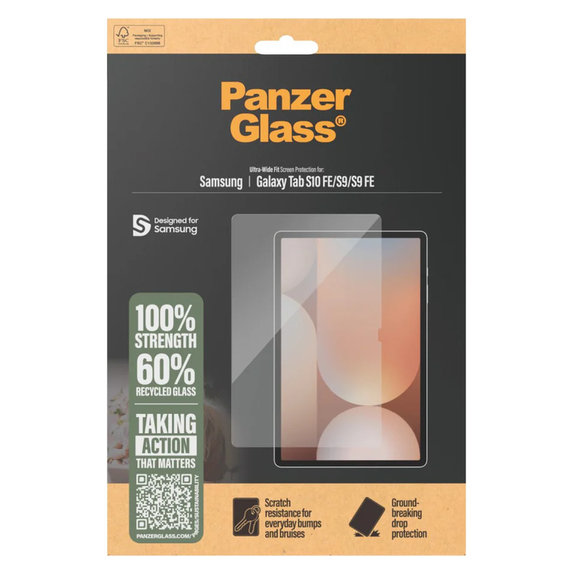 Kaljeno steklo UWF za Samsung Galaxy Tab S10 FE/S9/S9 FE, Prozorna, PanzerGlass