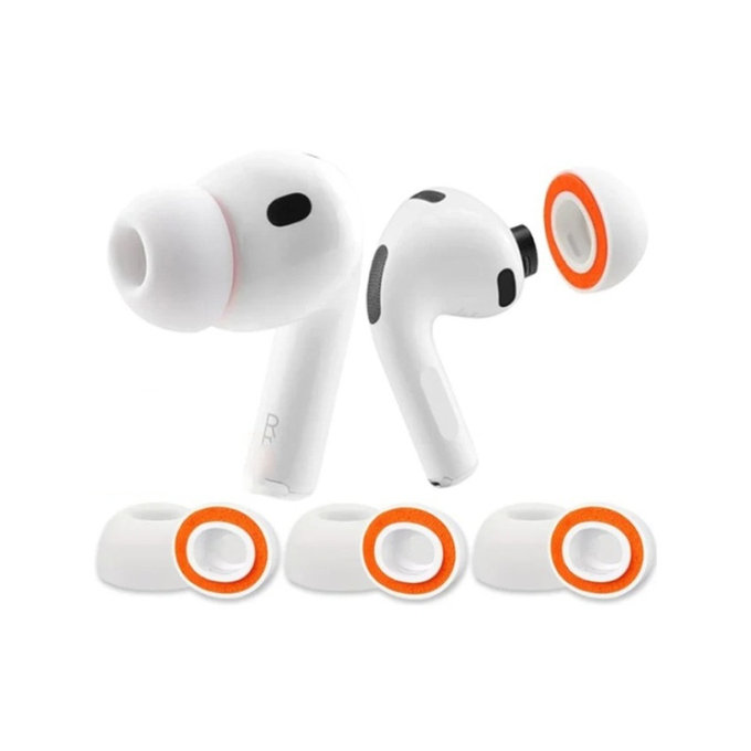 Nadomestni silikonski ušesni nastavki za AirPods 3 Pro, spominska pena, komplet (L, M, S), bela