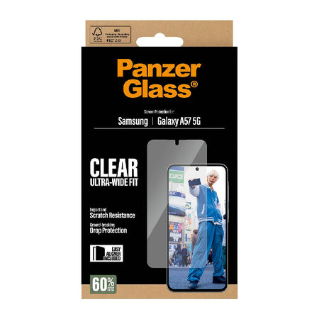 PanzerGlass - UWF kaljeno steklo z aplikatorjem za Samsung Galaxy A57, prozorno