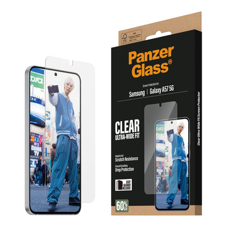 PanzerGlass - UWF kaljeno steklo z aplikatorjem za Samsung Galaxy A57, prozorno