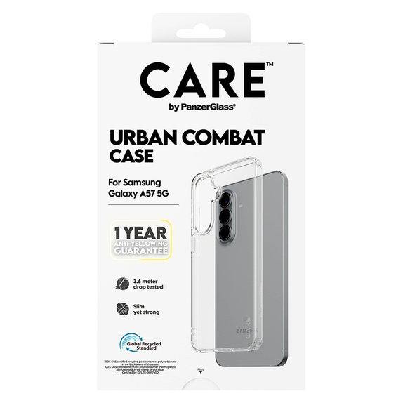 Ovitek Urban Combat za Samsung Galaxy A57, Prozorna, PanzerGlass