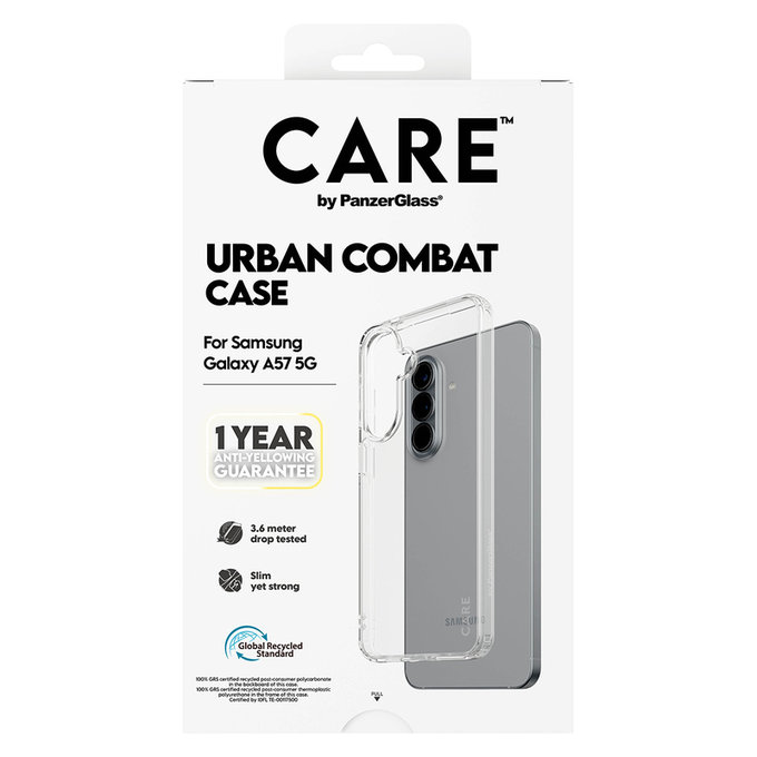 Ovitek Urban Combat za Samsung Galaxy A57, Prozorna, PanzerGlass