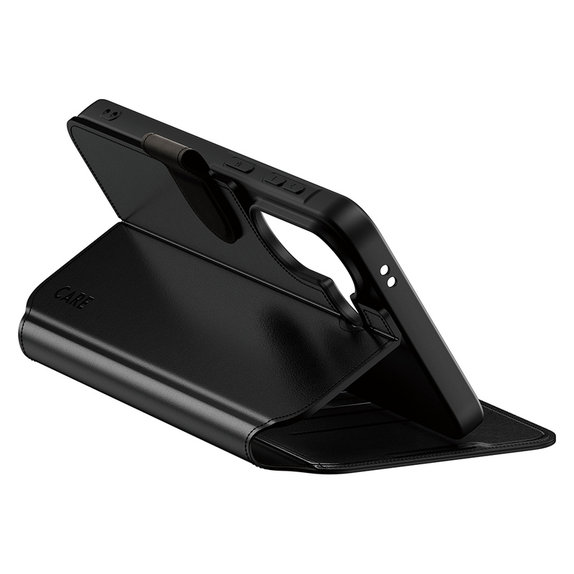 Ovitek Wallet Kickstand za Samsung Galaxy A57, Črna, PanzerGlass