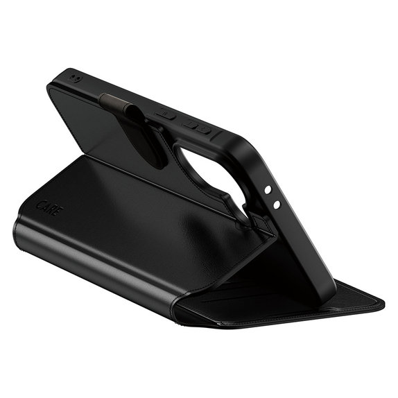 Ovitek Wallet Kickstand za Samsung Galaxy A37, Črna, PanzerGlass