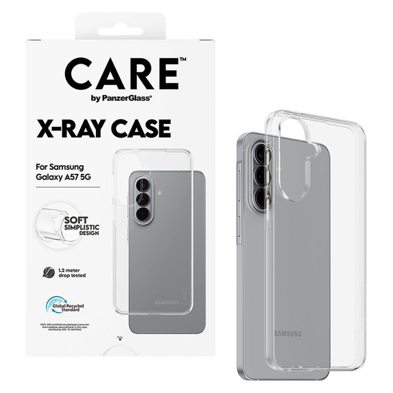 Ovitek X-Ray za Samsung Galaxy A57, Prozorna, PanzerGlass