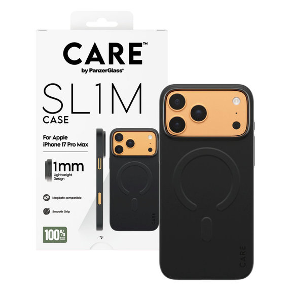 Ovitek SL1M za iPhone 17 Pro Max, črn, PanzerGlass