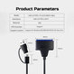 USB 3.0 / USB-C na SATA adapter za 2.5" in 3.5" HDD/SSD, z napajalnikom