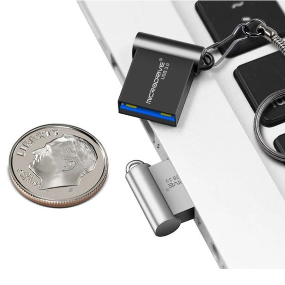 Kovinski USB ključ 64 GB, USB 3.0, srebrn