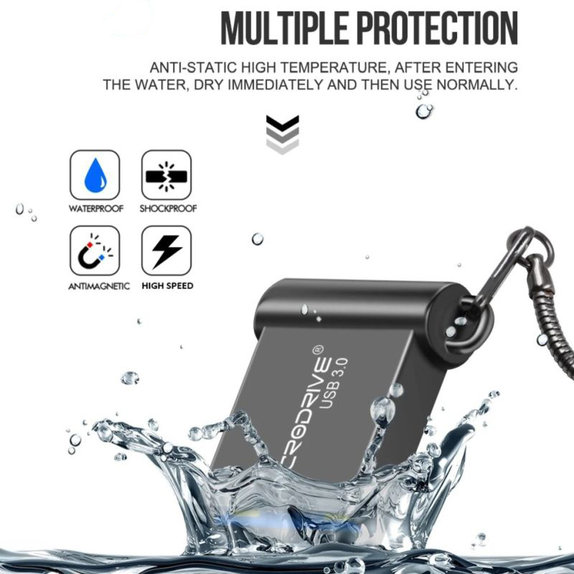 Kovinski USB ključ 64 GB, USB 3.0, srebrn