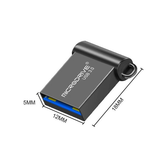 Kovinski USB ključ 64 GB, USB 3.0, srebrn