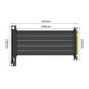 PCIe 4.0 x16 riser kabel za grafično kartico, 20cm, črn