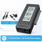USB-C / USB 3.0 na SATA adapter za HDD/SSD z zaslonom, 12V/3A EU
