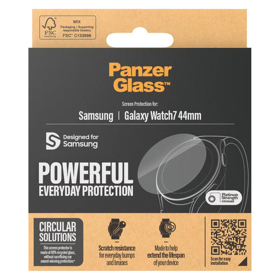 Kaljeno steklo UWF za Samsung Galaxy Watch7 44 mm, Prozorna, PanzerGlass