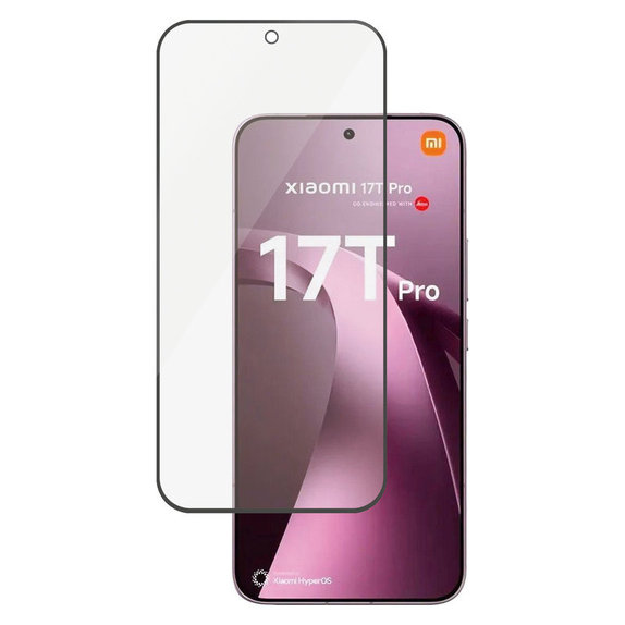 Kaljeno steklo UWF za Xiaomi 17T Pro, Črna, PanzerGlass
