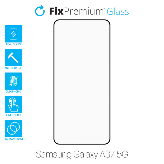 FixPremium FullCover Glass - Kaljeno steklo za Samsung Galaxy A37 5G