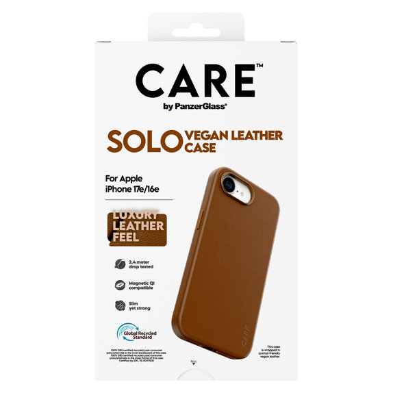 Ovitek Solo za iPhone 17e/16e, Rjava, PanzerGlass