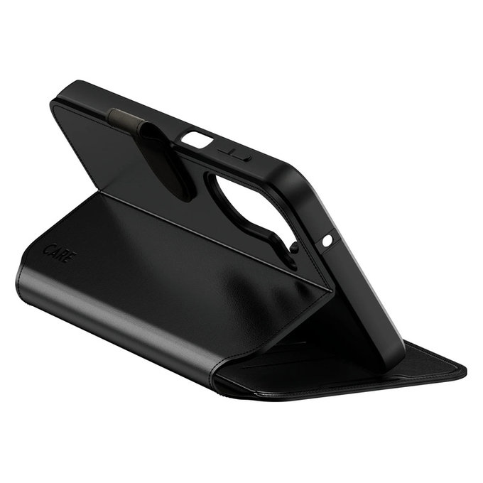 Ovitek Wallet Kickstand za Samsung Galaxy A27, Črna, PanzerGlass