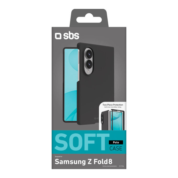 Ovitek Instinct za Samsung Galaxy Z Fold8, Črna, SBS