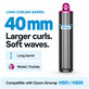 Dolg nastavek za kodranje za Dyson Airwrap HS01, HS05, 40 mm, Nickel / Fuchsia