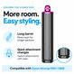 Dolg nastavek za kodranje za Dyson Airwrap HS01, HS05, 40 mm, Nickel / Fuchsia