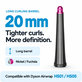 Dolg nastavek za kodranje za Dyson Airwrap HS01, HS05, 20 mm, Nickel / Fuchsia