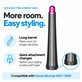 Dolg nastavek za kodranje za Dyson Airwrap HS01, HS05, 20 mm, Nickel / Fuchsia
