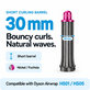 Kratek nastavek za kodranje za Dyson Airwrap HS01, HS05, 30 mm, Nickel / Fuchsia