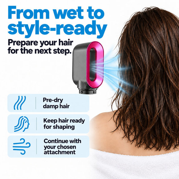 Nastavek za hitro sušenje za Dyson Airwrap HS01, HS05, Iron / Fuchsia