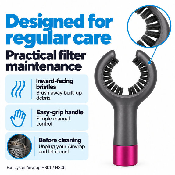 Krtačka za čiščenje filtra za Dyson Airwrap HS01, HS05