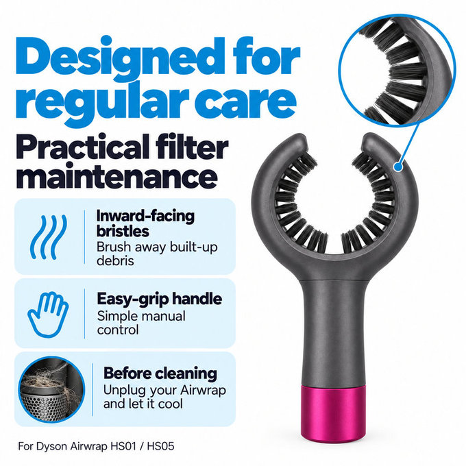 Krtačka za čiščenje filtra za Dyson Airwrap HS01, HS05