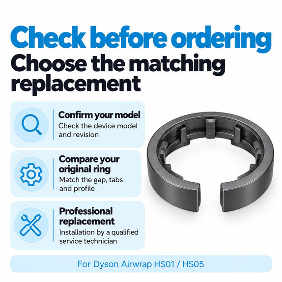 Zaklepni obroč nastavka za Dyson Airwrap HS01, HS05