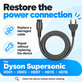 Napajalni kabel za Dyson Supersonic HD01, HD03, HD07, HD15, HD16