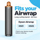 Dolg nastavek za kodranje za Dyson Airwrap HS01, HS05, 40 mm, Nickel / Copper