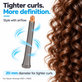 Dolg nastavek za kodranje za Dyson Airwrap HS01, HS05, 20 mm, Nickel / Copper