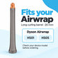 Dolg nastavek za kodranje za Dyson Airwrap HS01, HS05, 20 mm, Nickel / Copper