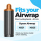 Kratek nastavek za kodranje za Dyson Airwrap HS01, HS05, 40 mm, Nickel / Copper