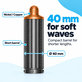 Kratek nastavek za kodranje za Dyson Airwrap HS01, HS05, 40 mm, Nickel / Copper