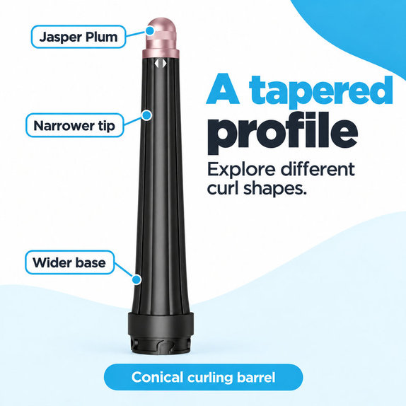 Stožčasti nastavek za kodranje za Dyson Airwrap HS05, Jasper Plum