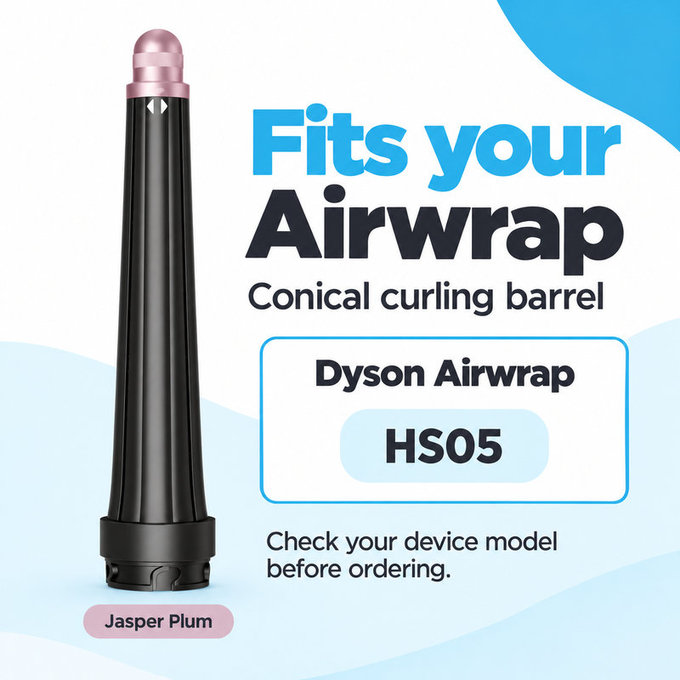 Stožčasti nastavek za kodranje za Dyson Airwrap HS05, Jasper Plum