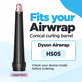 Stožčasti nastavek za kodranje za Dyson Airwrap HS05, Jasper Plum