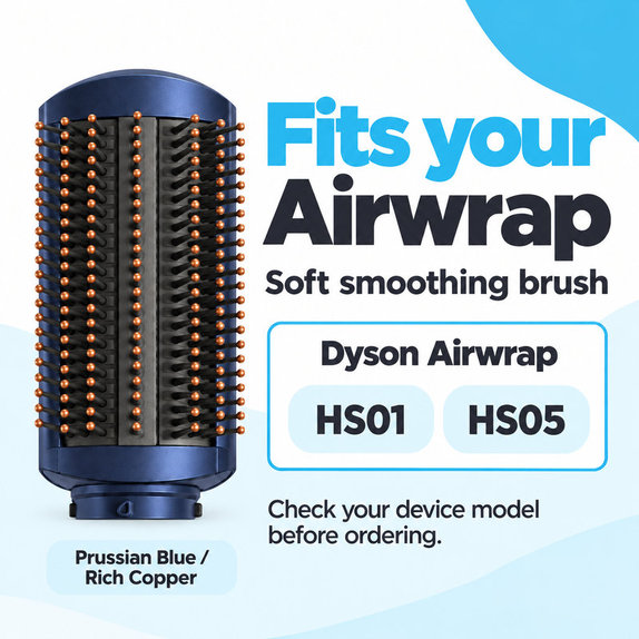 Mehka gladilna krtača za Dyson Airwrap HS01, HS05, Prussian Blue / Rich Copper