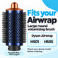 Velika okrogla krtača za volumen za Dyson Airwrap HS01, HS05, Prussian Blue / Rich Copper