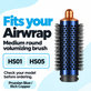 Srednja okrogla krtača za volumen za Dyson Airwrap HS01, HS05, Prussian Blue / Rich Copper