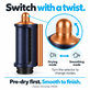 Gladilni in sušilni nastavek Coanda za Dyson Airwrap HS05, Prussian Blue / Rich Copper