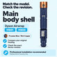 Ohišje glavnega dela za Dyson Airwrap HS01, HS05, Prussian Blue / Rich Copper